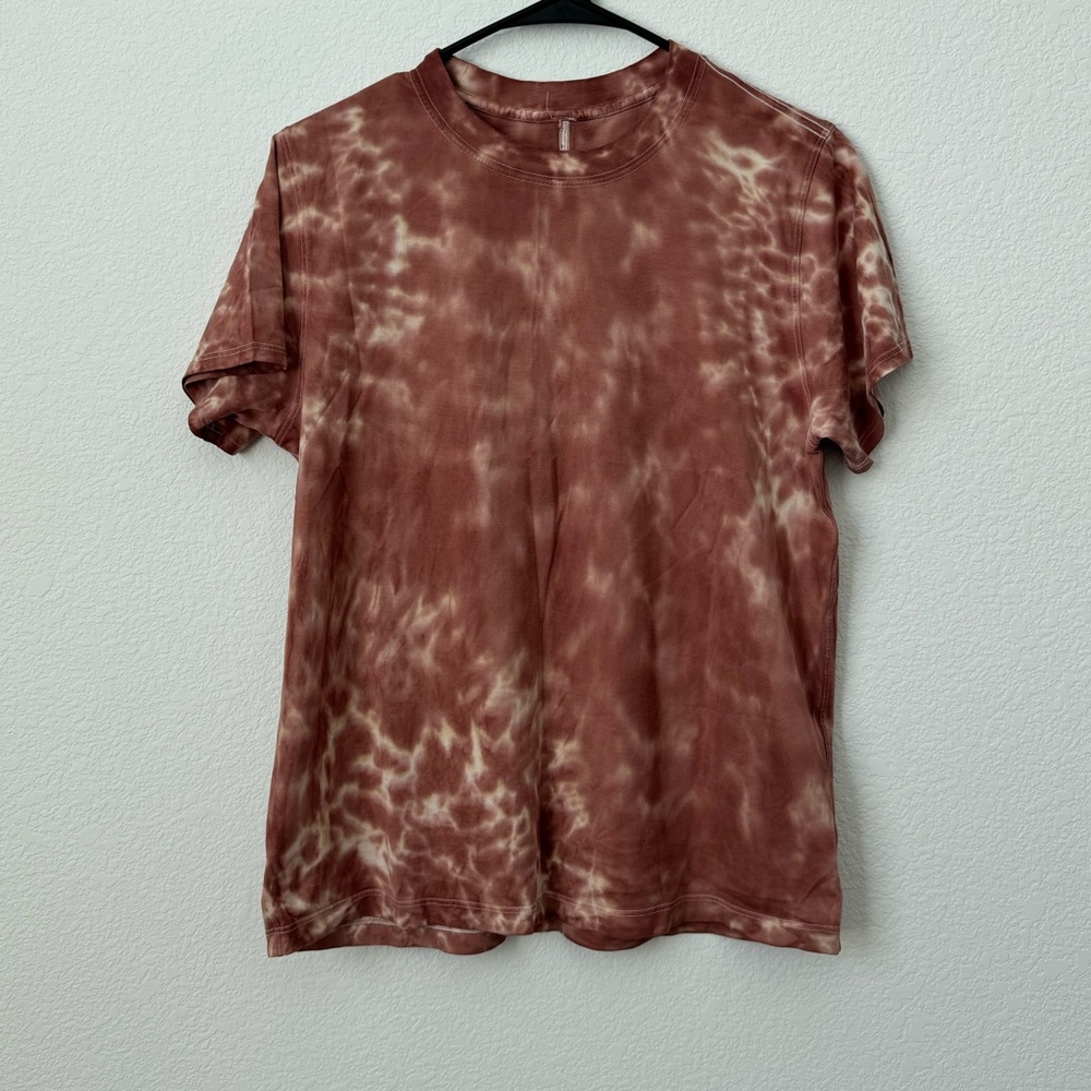 lululemon athletica Brown Tie-Dye Short Sleeve Tee